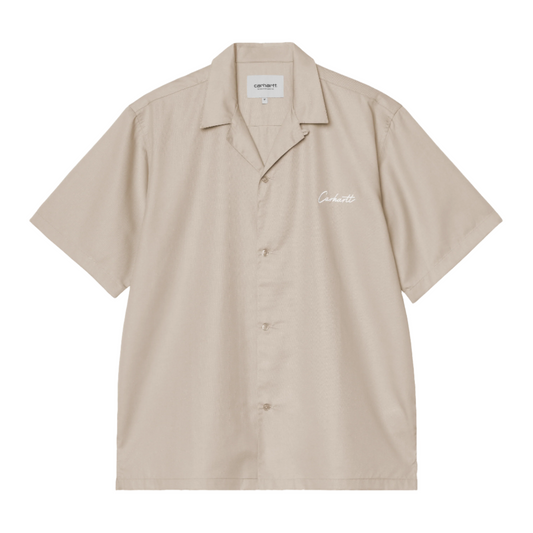 S/S Delray Shirt - Fleur de Sel / White