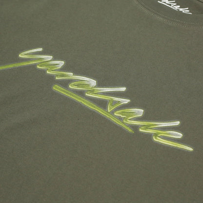 T-shirt Script Desgastada - Verde