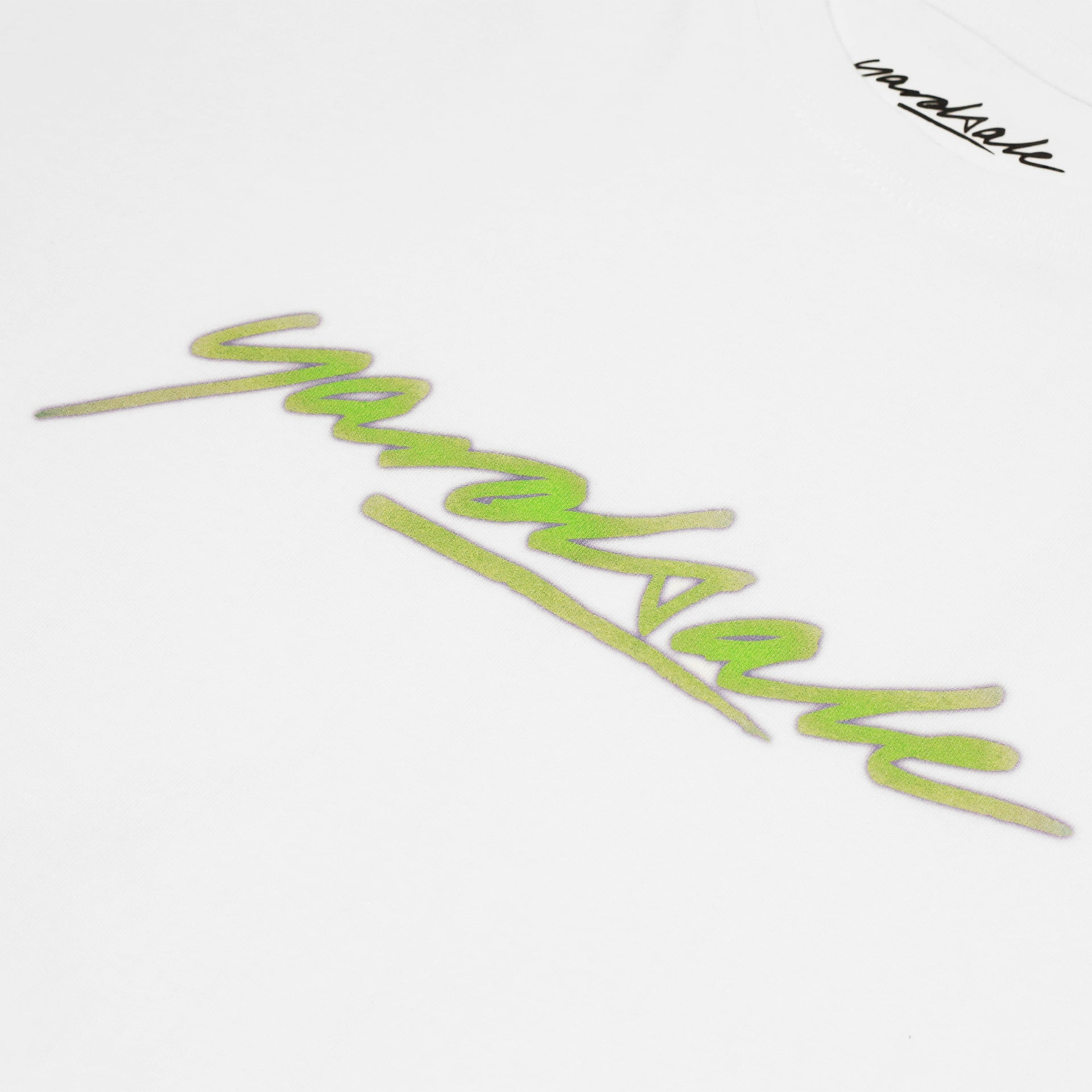 Script Tee - White