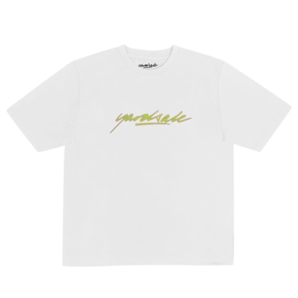 Script Tee - White