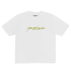 Script Tee - White