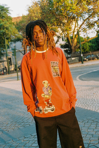 Sound Clash LS Tee - Chilli Red