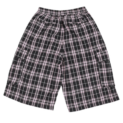 Shoreline Plaid Shorts - Black / Pink