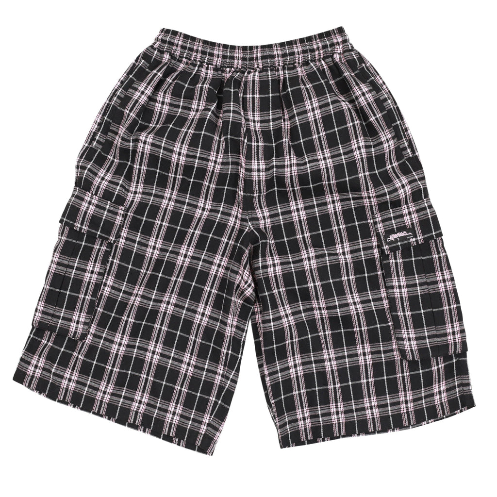 Shoreline Plaid Shorts - Black / Pink
