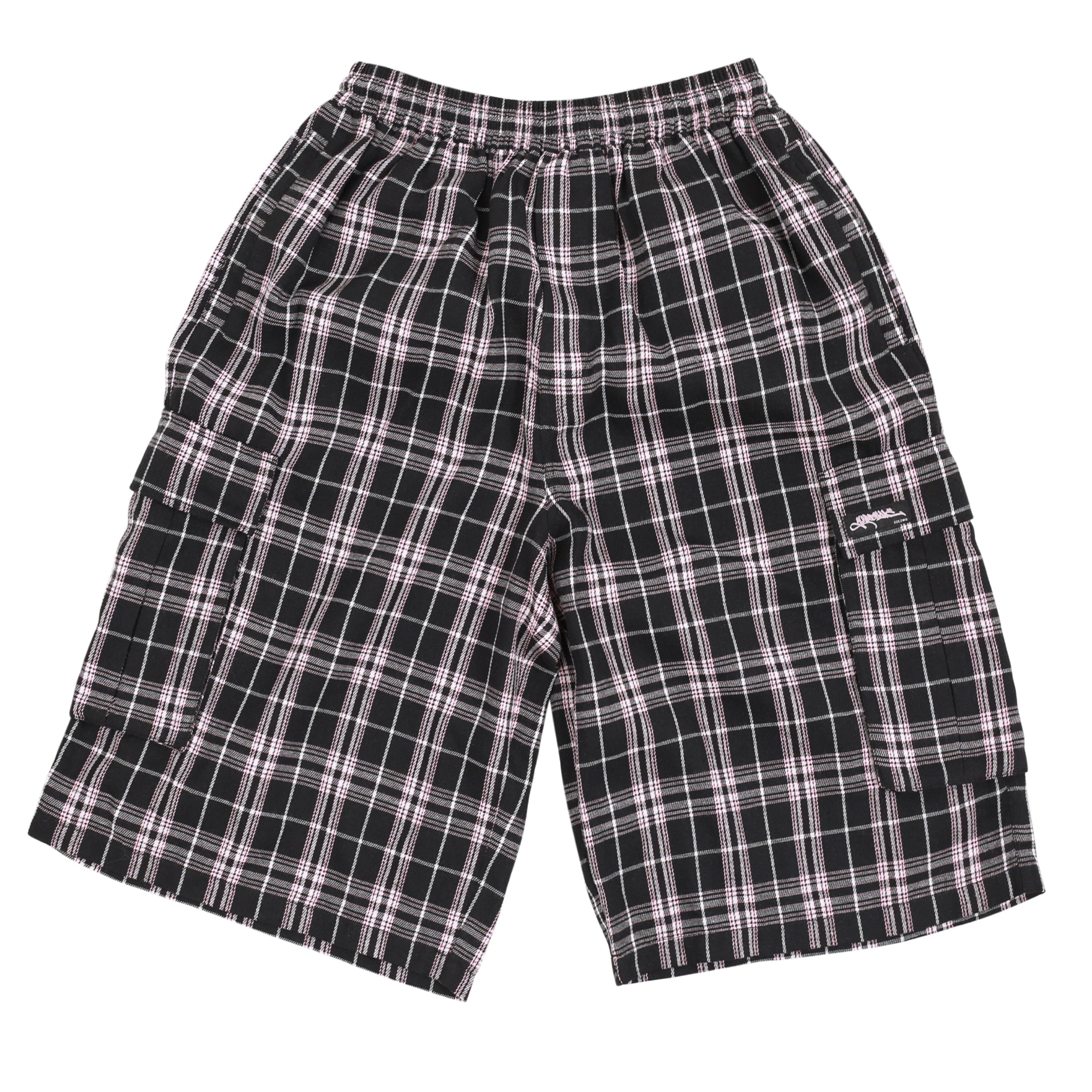 Shoreline Plaid Shorts - Black / Pink