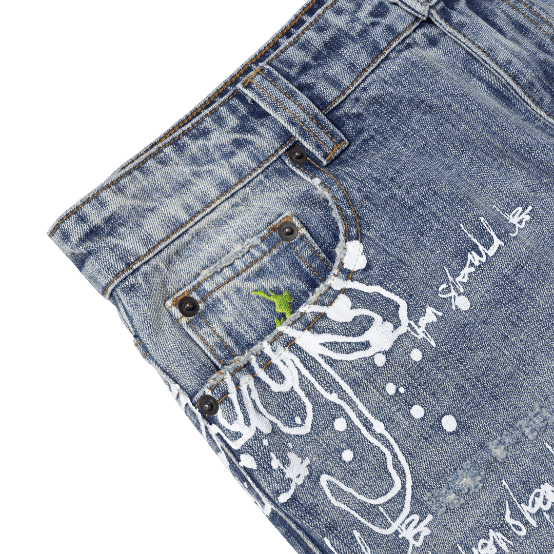 Waze Jeans - Washed Light Blue