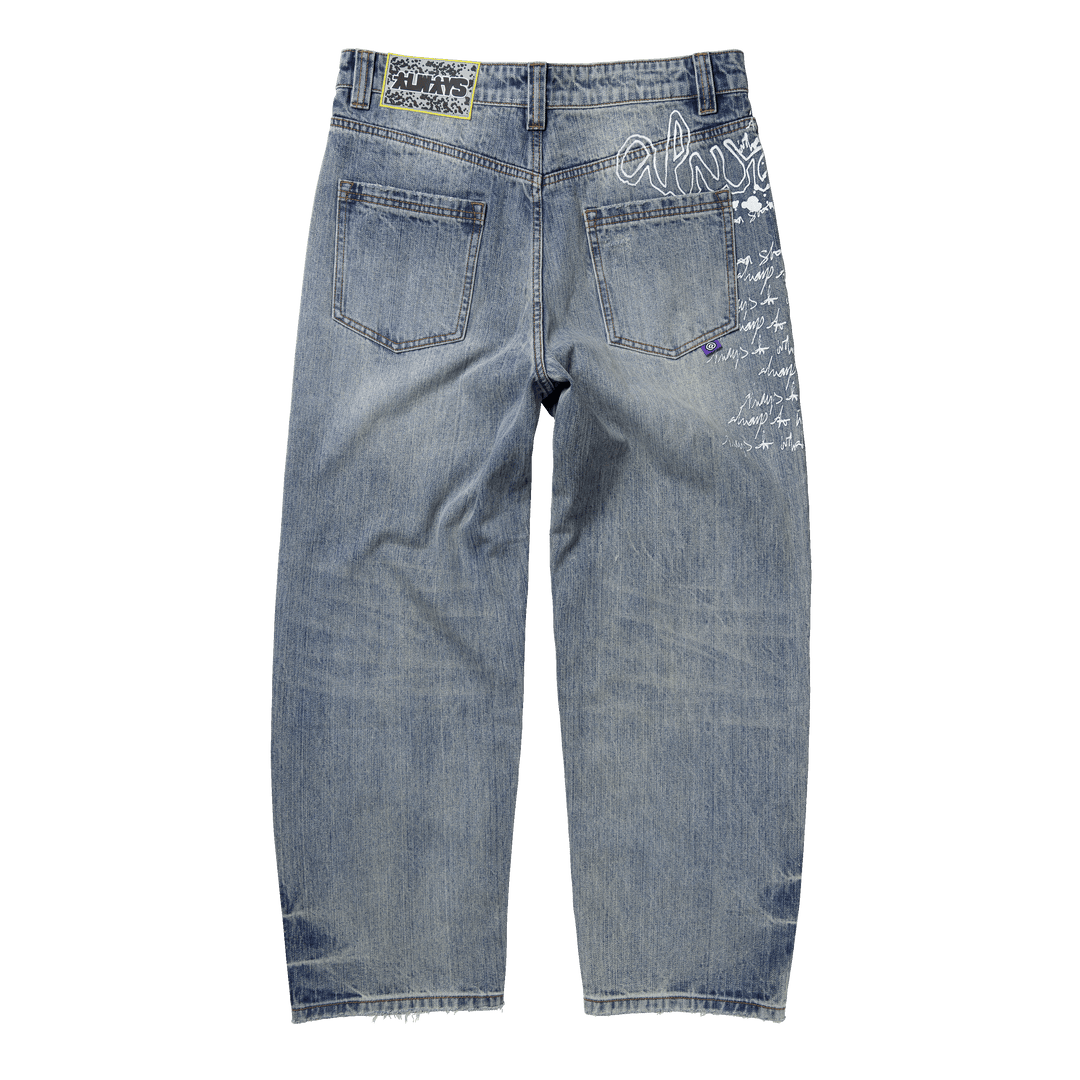Waze Jeans - Washed Light Blue