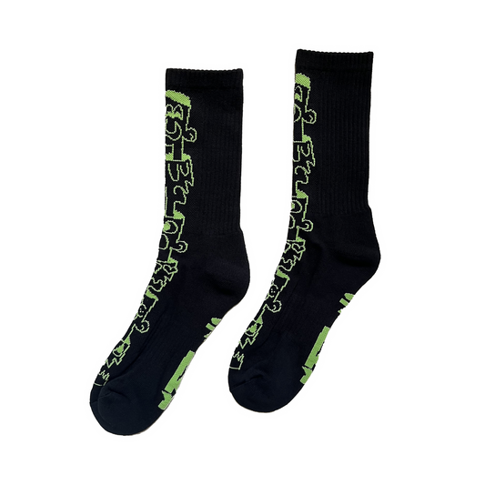 Moodswings Socks - Black / Green