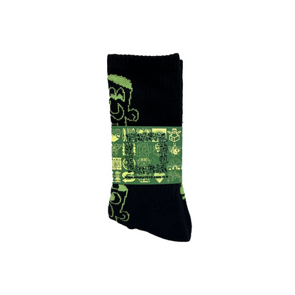 Moodswings Socks - Black / Green