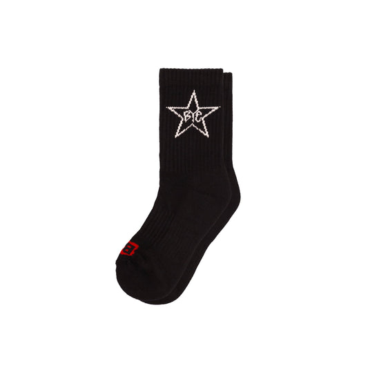 Black Star Socks - Black