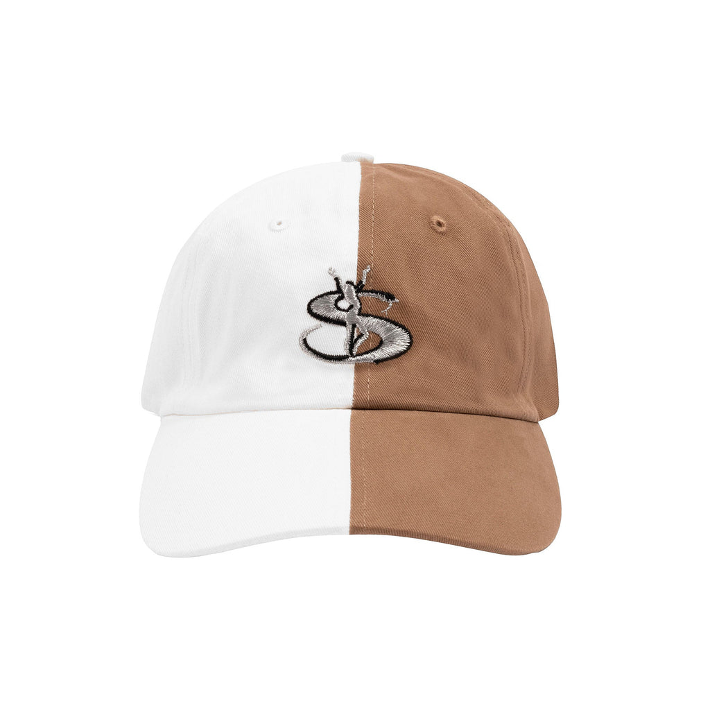 Split Cap - White / Beige