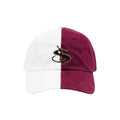 Split Cap - White / Crimson
