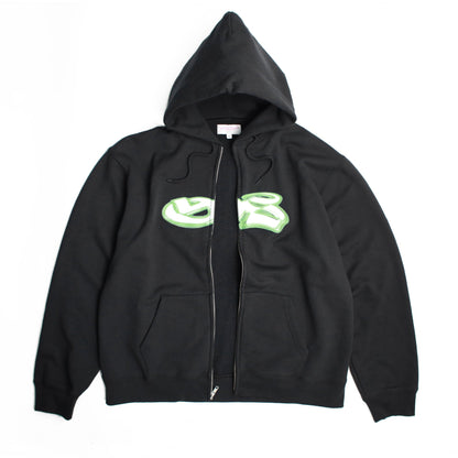 YS Spray Zip Hoodie - Black