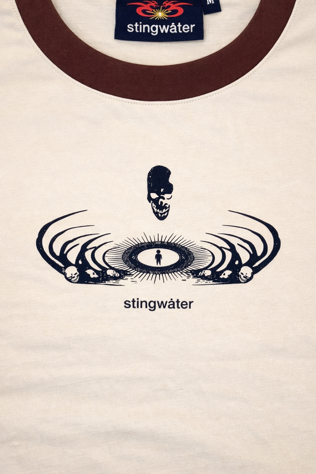 Angel of Death Ringer Tee - Sand / Brown