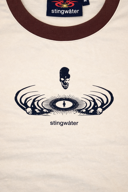 Angel of Death Ringer Tee - Sand / Brown