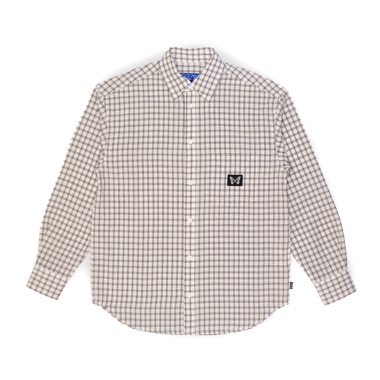 Supper Button Up Shirt - Beige / Black