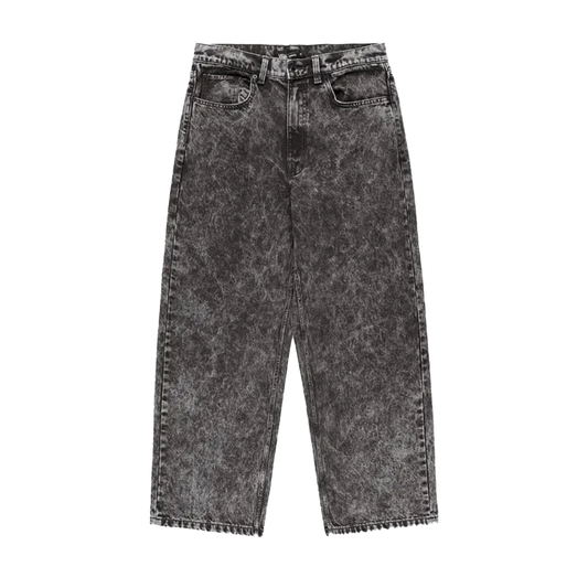Check-5 Baggy Pants - Black Stone Wash