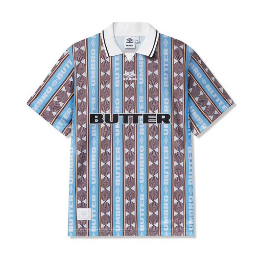 Butter® X Umbro Vert Jersey Tee - Sky / Brown