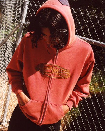 Seance Zip Hoodie - Red