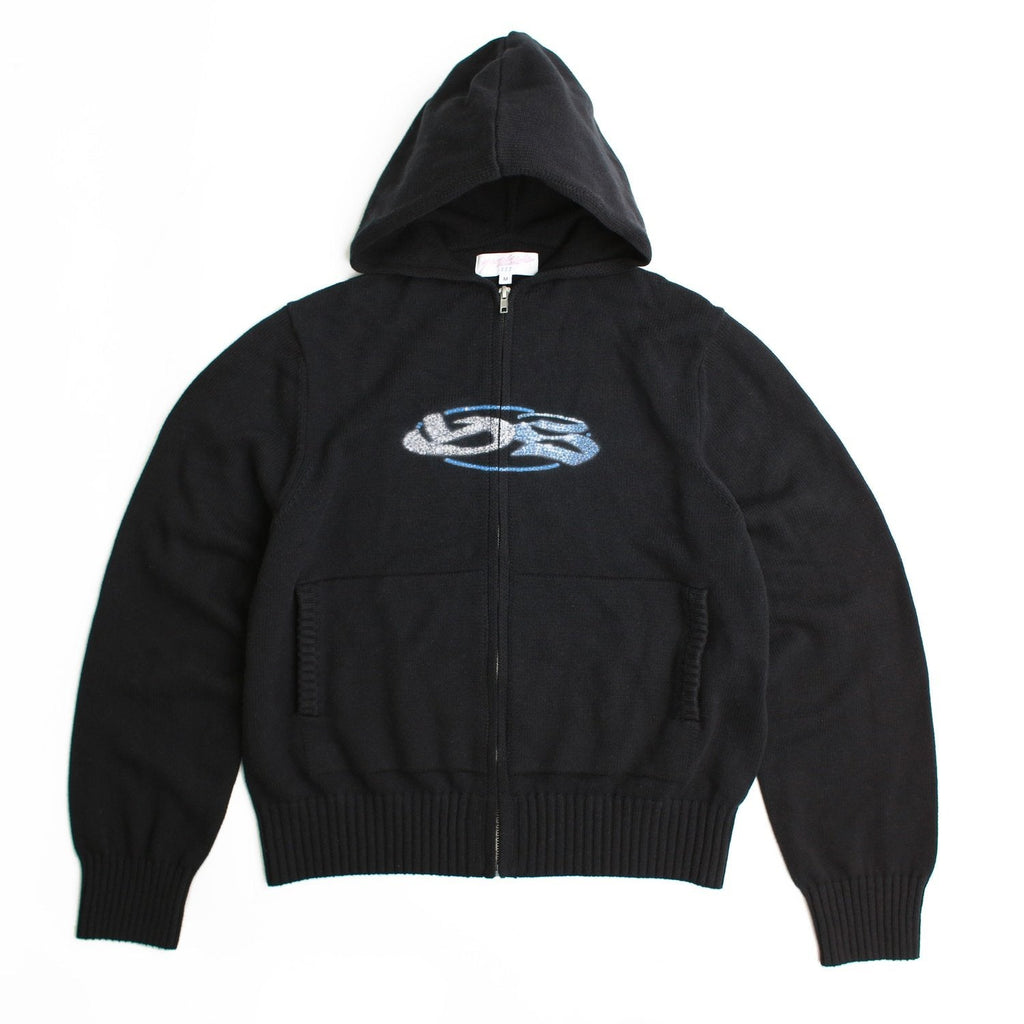 Yardsale Glitz Knitted Hoodie - Black