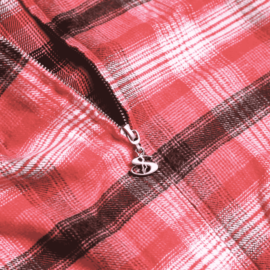 Tartan Fullzip Hoodie - Red