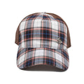 Phantasy Plaid Cap - Brown