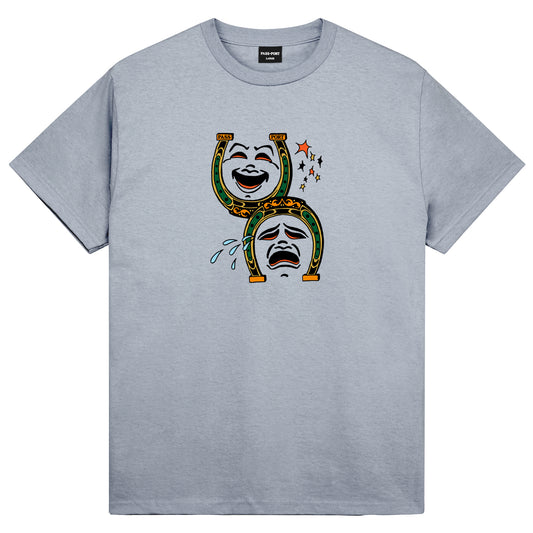 Dumb Luck Horseshoe Tee - Stonewash Blue