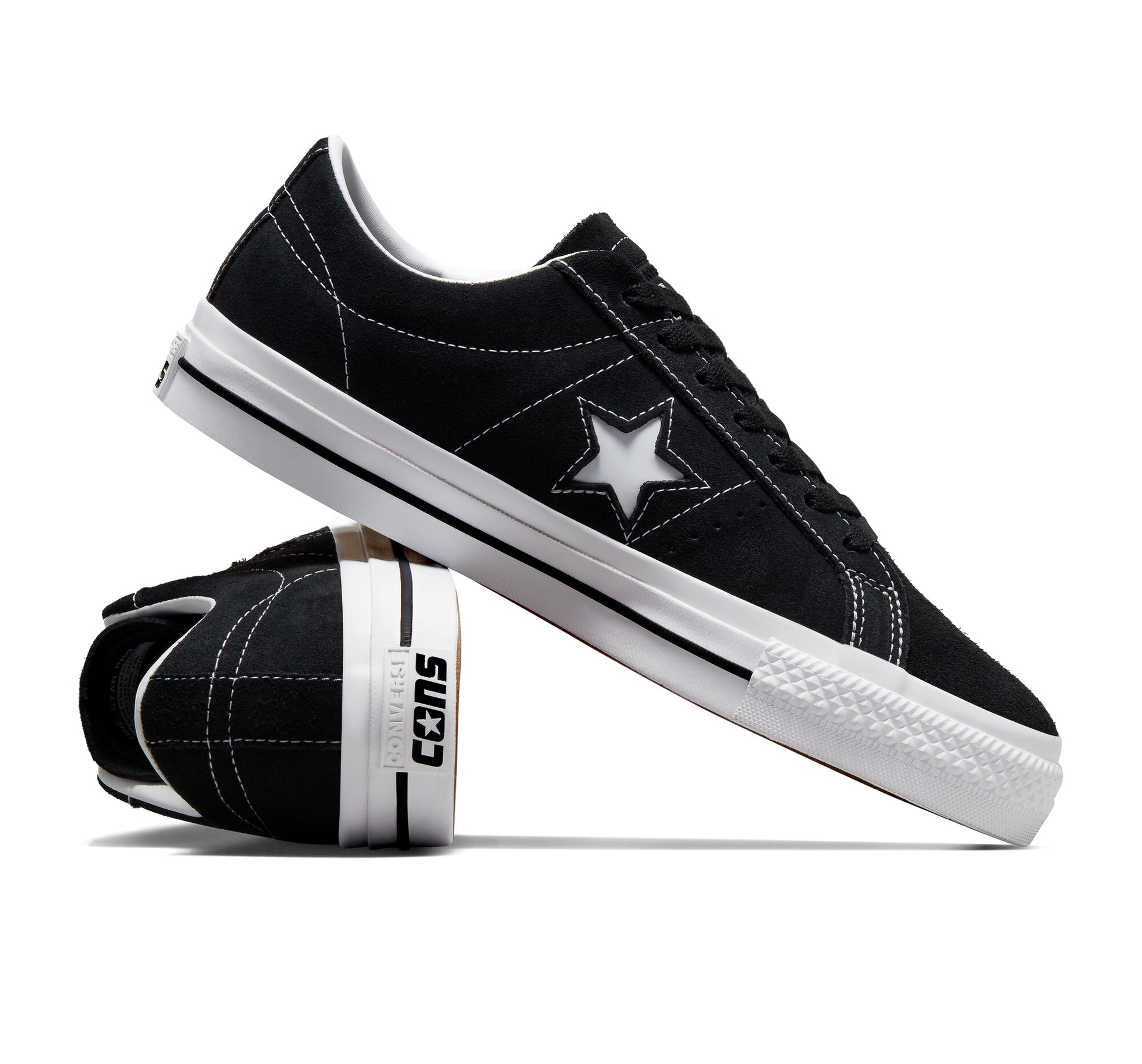 Converse Cons Star Pro Suede OX - Black / Black / – Cybercafé® Skateshop