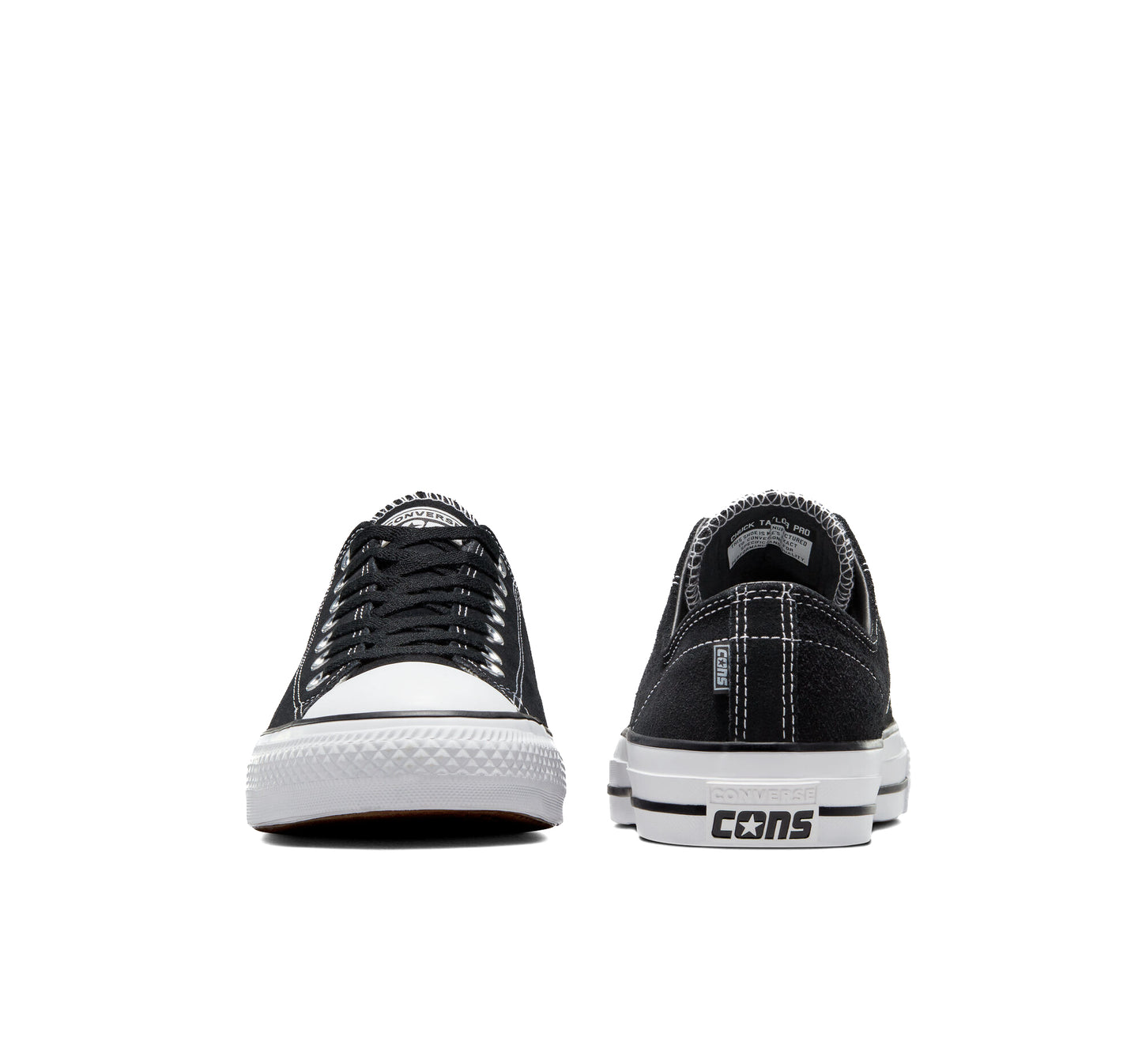 Chuck Taylor All Star Pro Suede OX - Black / Black / White