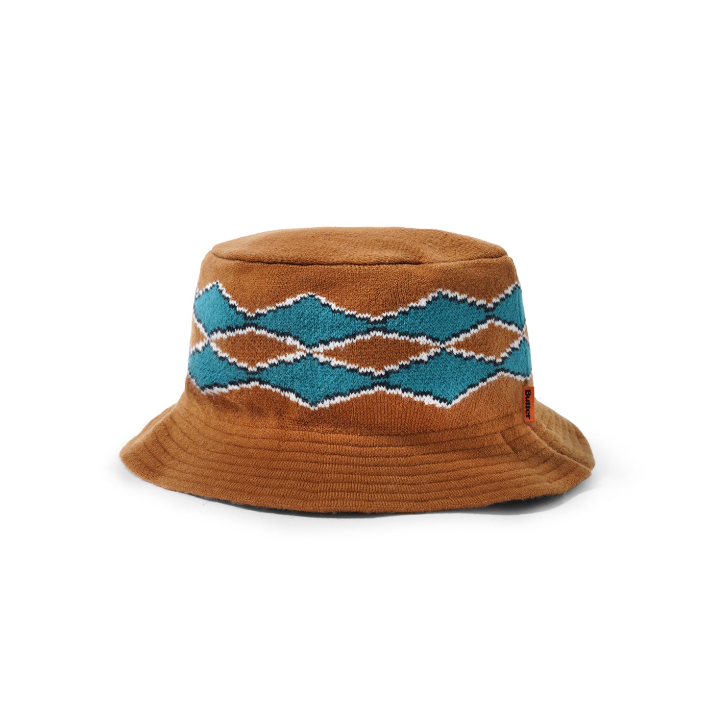 Diamond Knit Bucket Hat - Nutmeg