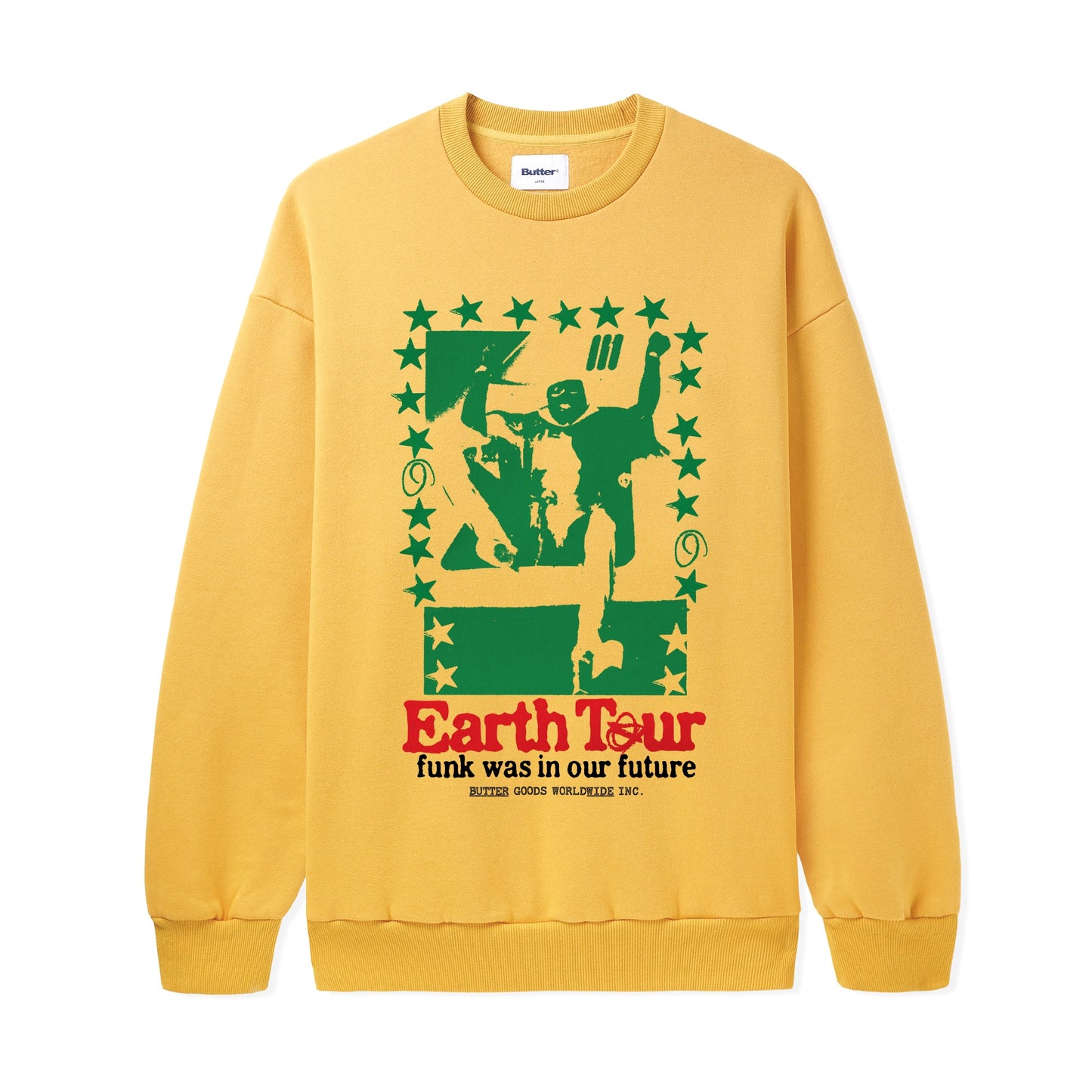 Earth Tour Crewneck - Banana